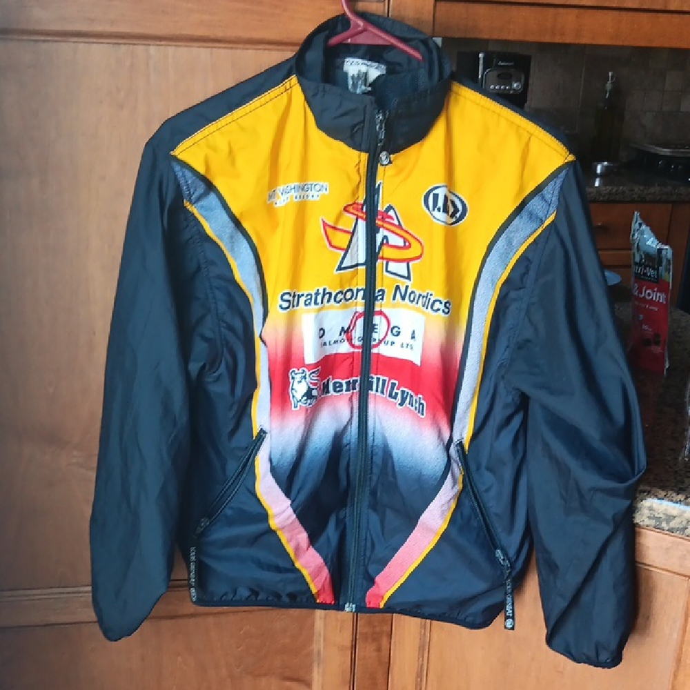 Yellow and Black Skiing Strathcona Nordics Jacket